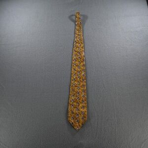 Countess Mara Mens Belk Charlotte Silk Geometric Swirl Necktie OS Gold Grey Red